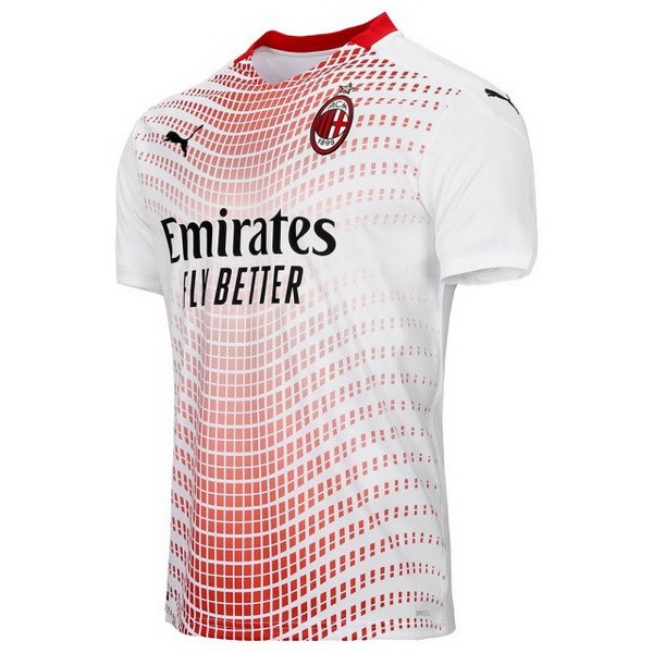 Tailandia Camiseta AC Milan 2ª 2020 2021 Blanco